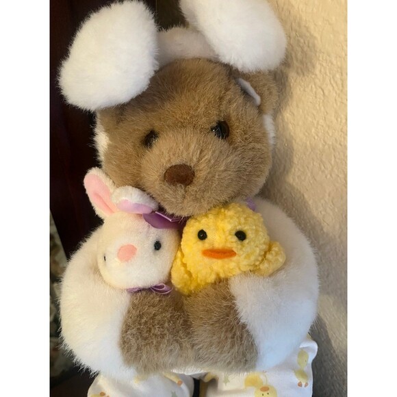 Easter Bear in Bunny Costume and PJs - Picture 2 of 6
